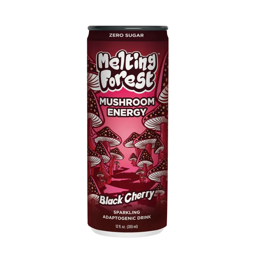 Melting Forest Mushroom Energy Drinks Black Cherry 12 oz