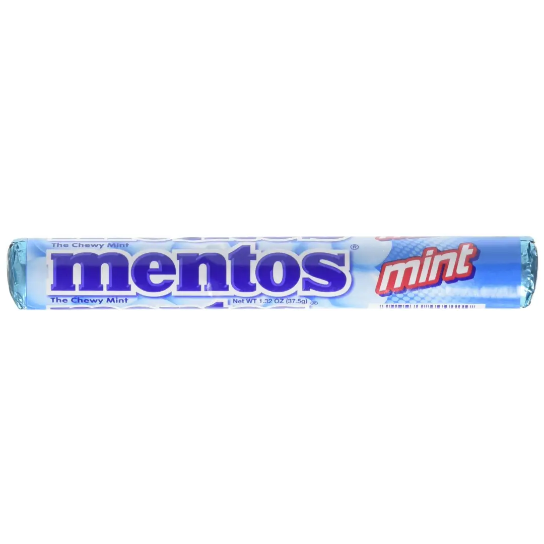 Mentos Mint Candy 1.32-Ounce Rolls (Pack of 15) - Candy