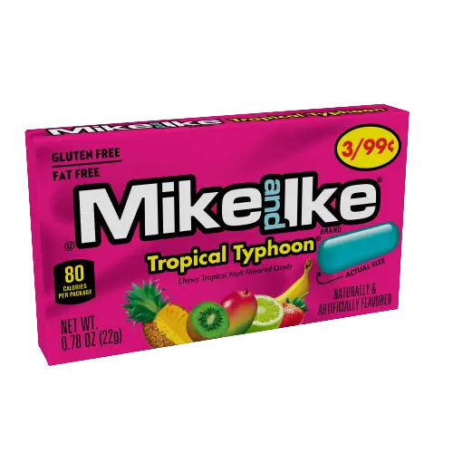 Mike and Ike Minis Tropical Typhoon 0.78 oz. Case 24 - candy