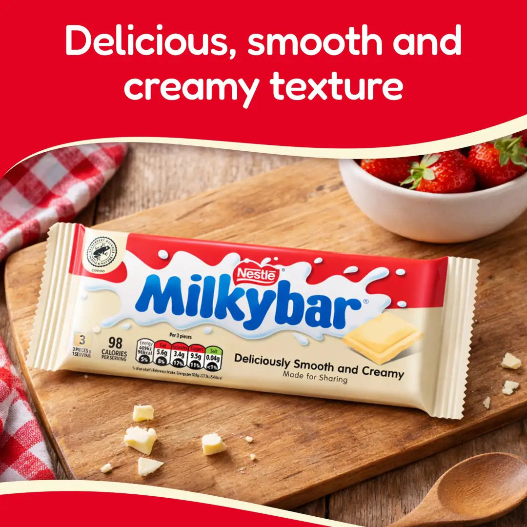 Milkybar White Chocolate Block 90g UK Nestlé Sharing Block
