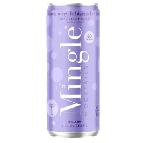 Mingle Mocktails Non-Alcoholic Blackberry Hibiscus Bellini