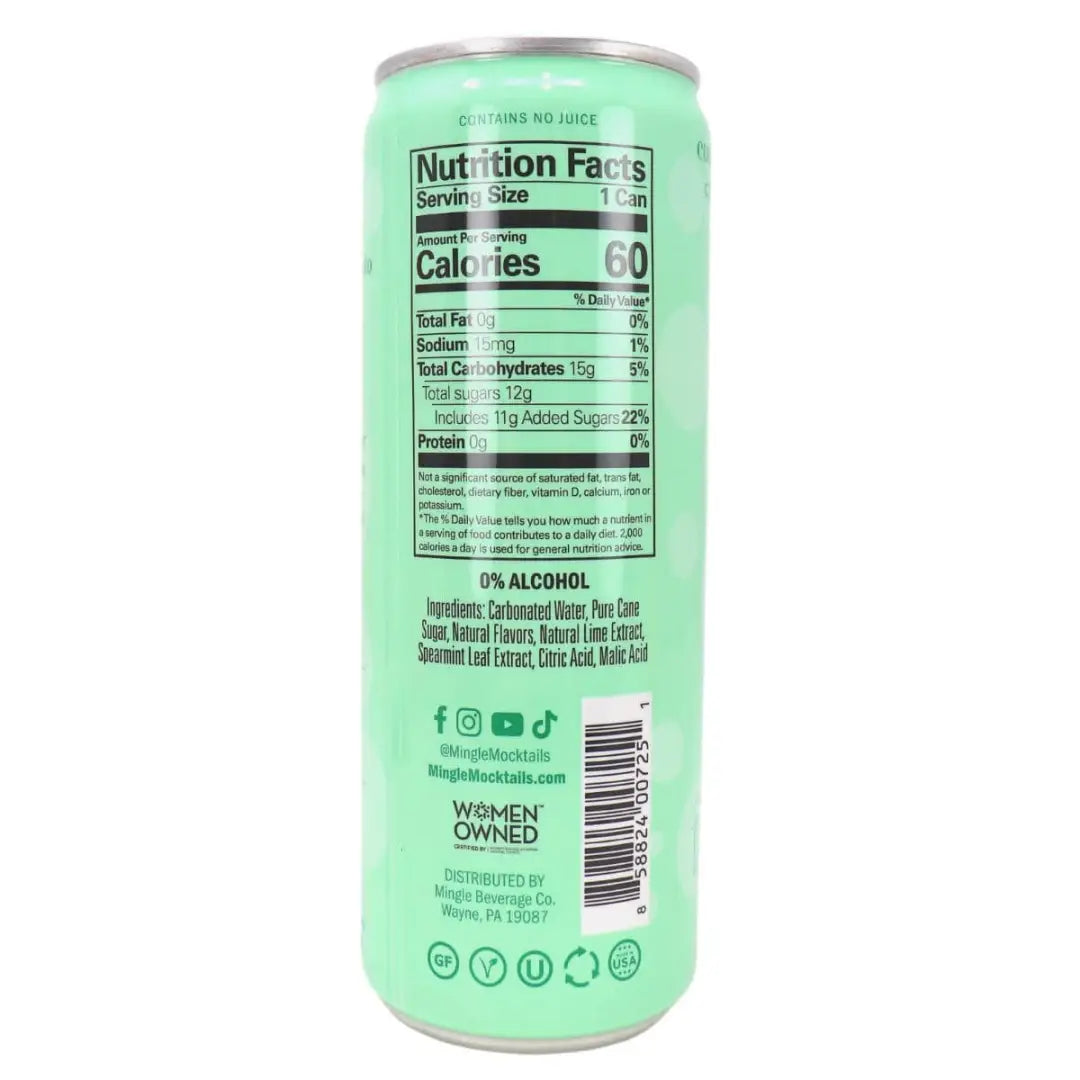Mingle Mocktails Non-Alcoholic Cucumber Melon Mojito 355ml/