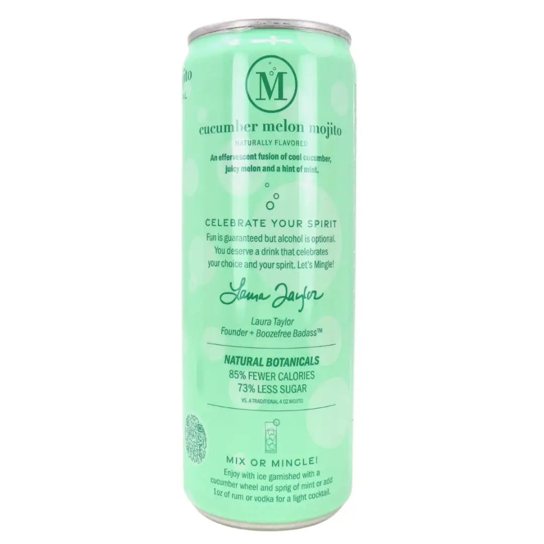 Mingle Mocktails Non-Alcoholic Cucumber Melon Mojito 355ml/