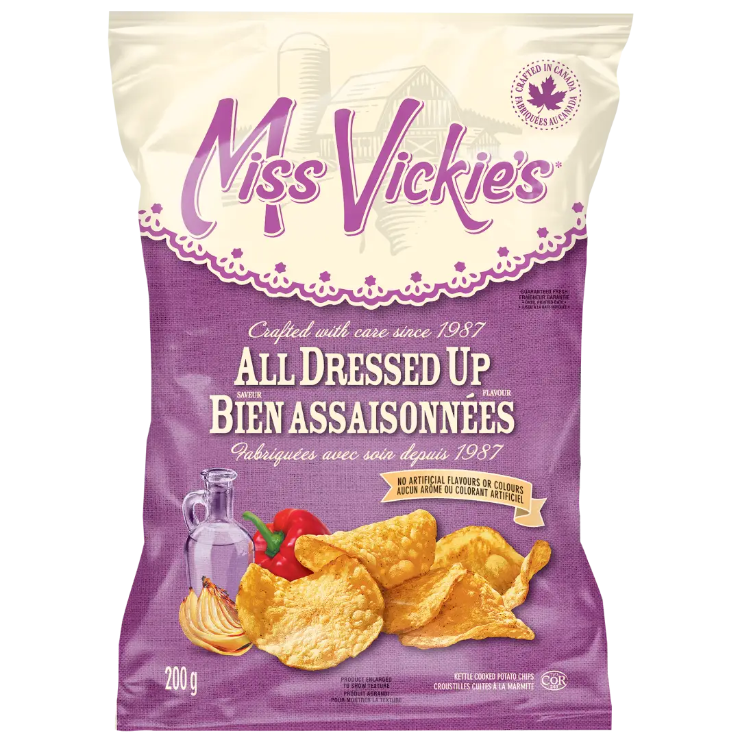 Miss Vickie’s All Dressed Up Flavour Kettle Cooked Potato