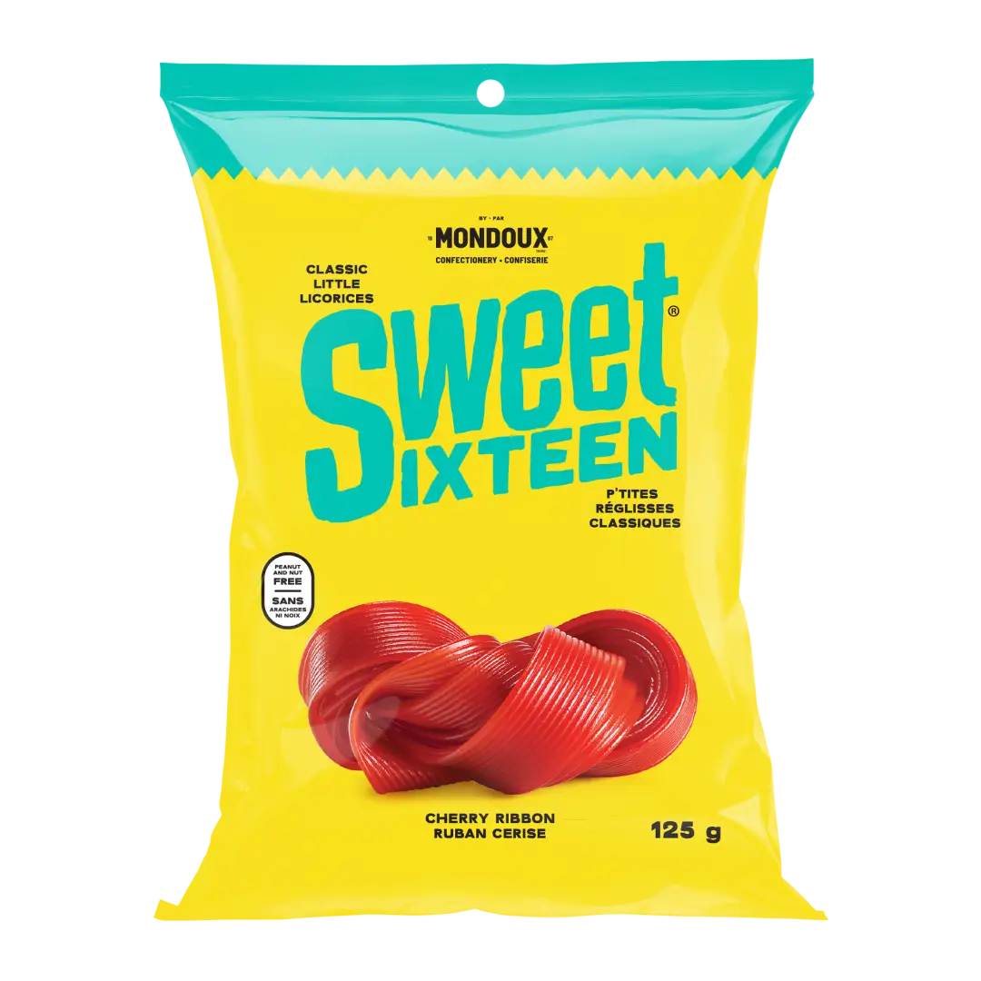 Sweet Sixteen Cherry Ribbon Licorice 125g Case of 8 Bags Main image