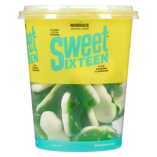 Sweet Sixteen Green Frog Gummy Candy Cups 175g Case Of 6