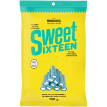 Mondoux Sweet Sixteen Sour Raspberry Filled Licorice Candy