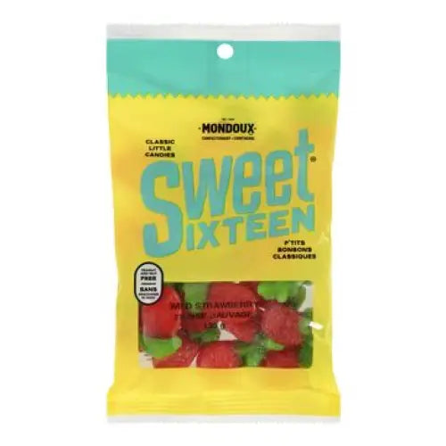 Sweet Sixteen Wild Strawberry Candy 135g Bags Case of 6 Main image