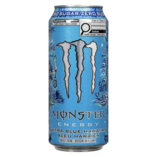 Monster Energy Ultra Blue Hawaiian Ml 16 Oz Case 12 Pack