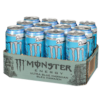 Monster Energy Ultra Blue Hawaiian Ml 16 Oz Case 12 Pack