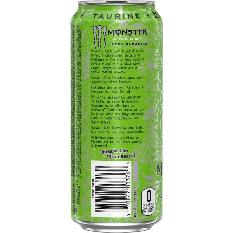 Monster Energy Ultra Paradise - 12x473.0 ml - Sports &