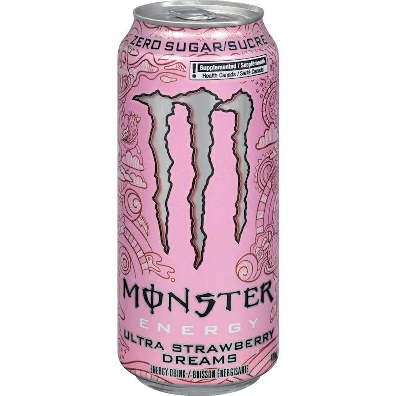 Monster Ultra Strawberry Dreams (Case) - 12x473.0 ml