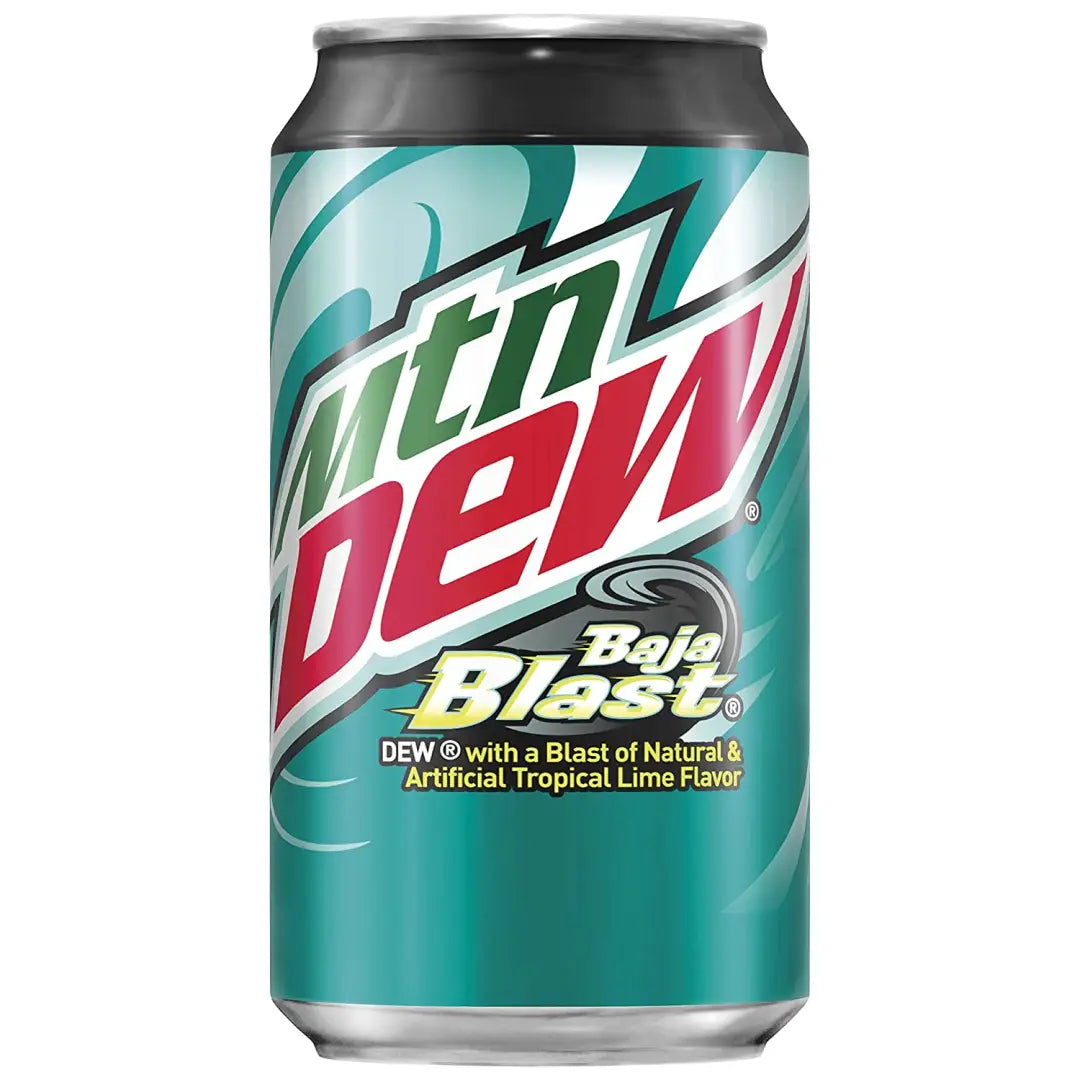 Mountain Dew Baja Blast Cans 12 oz Cans 12 Count - Soda