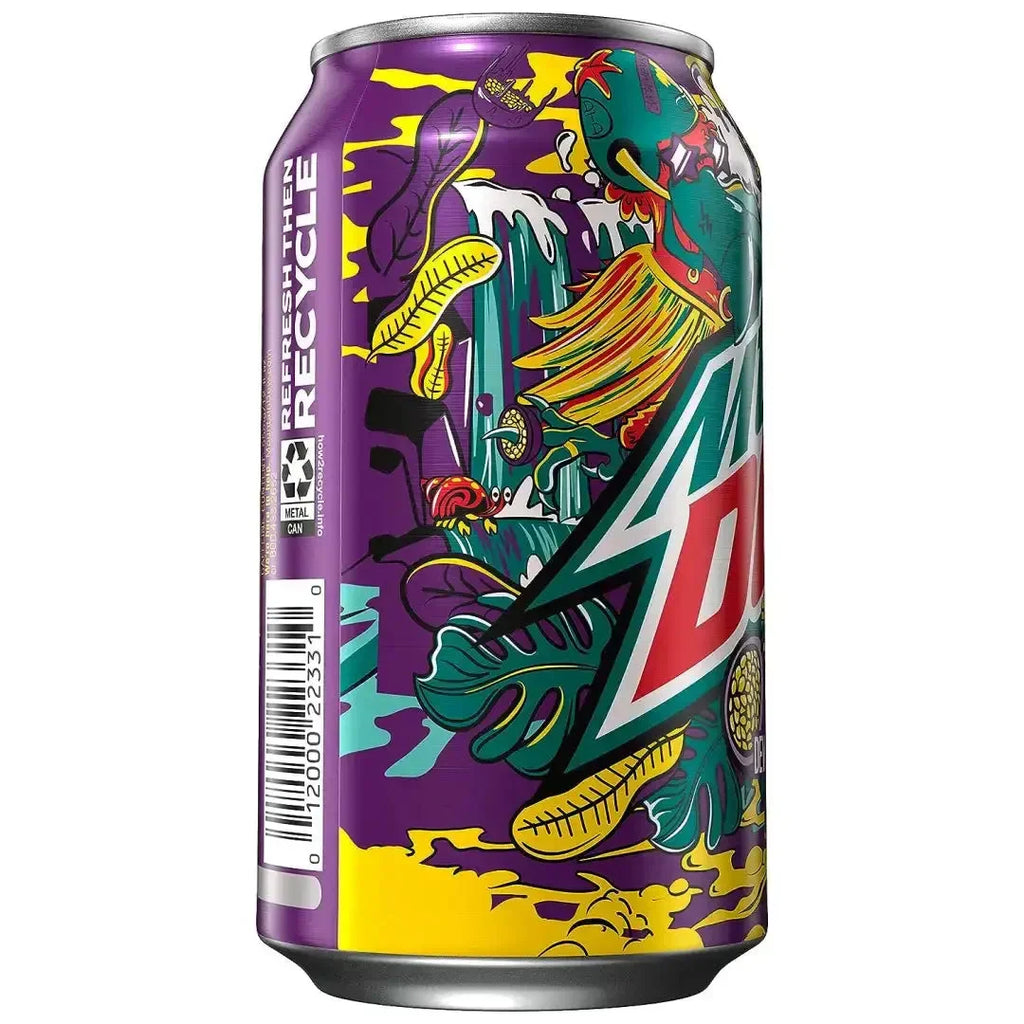 Mountain Dew Baja Passion Fruit Punch 12 fl oz cans 12 pack