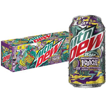 Mountain Dew Baja Passion Fruit Punch 12 fl oz cans 12 pack