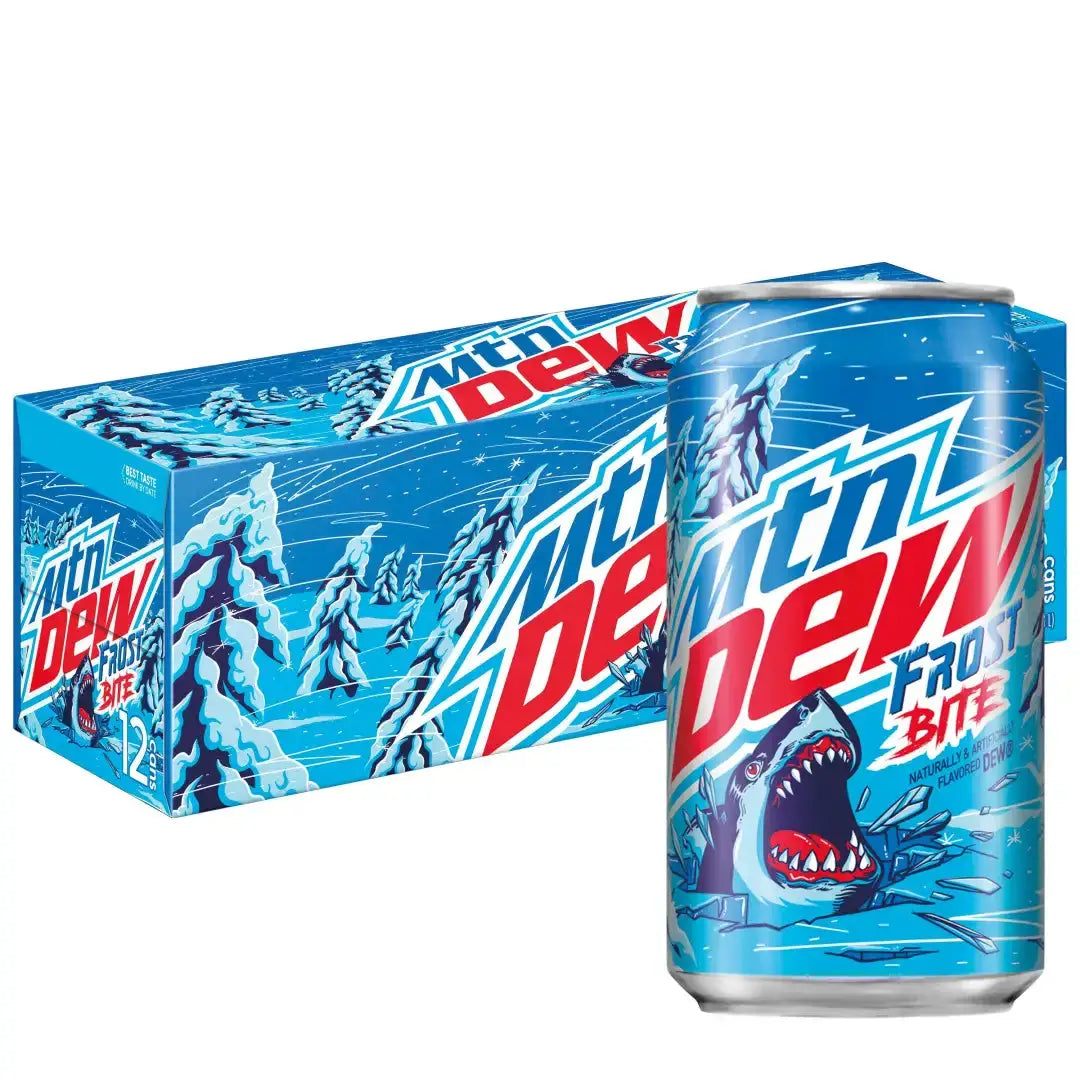 MOUNTAIN DEW FROST BITE Cans 12 oz Cans 12 Count - Soda