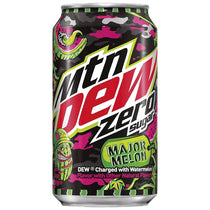 Mountain Dew Major Melon Zero 12 fl oz cans 12 pack - Soda