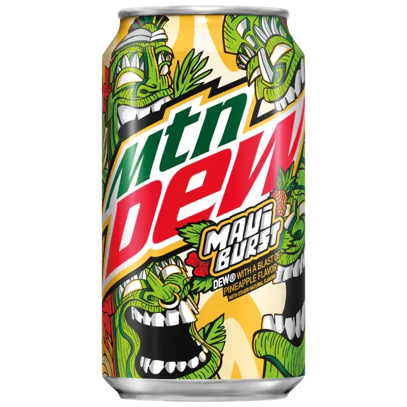 Mountain Dew Maui Burst soda - 355ml Can case12ct - soda