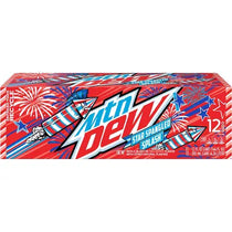 Mountain Dew Star Spangled Splash Red Berry Soda Pop 12 oz