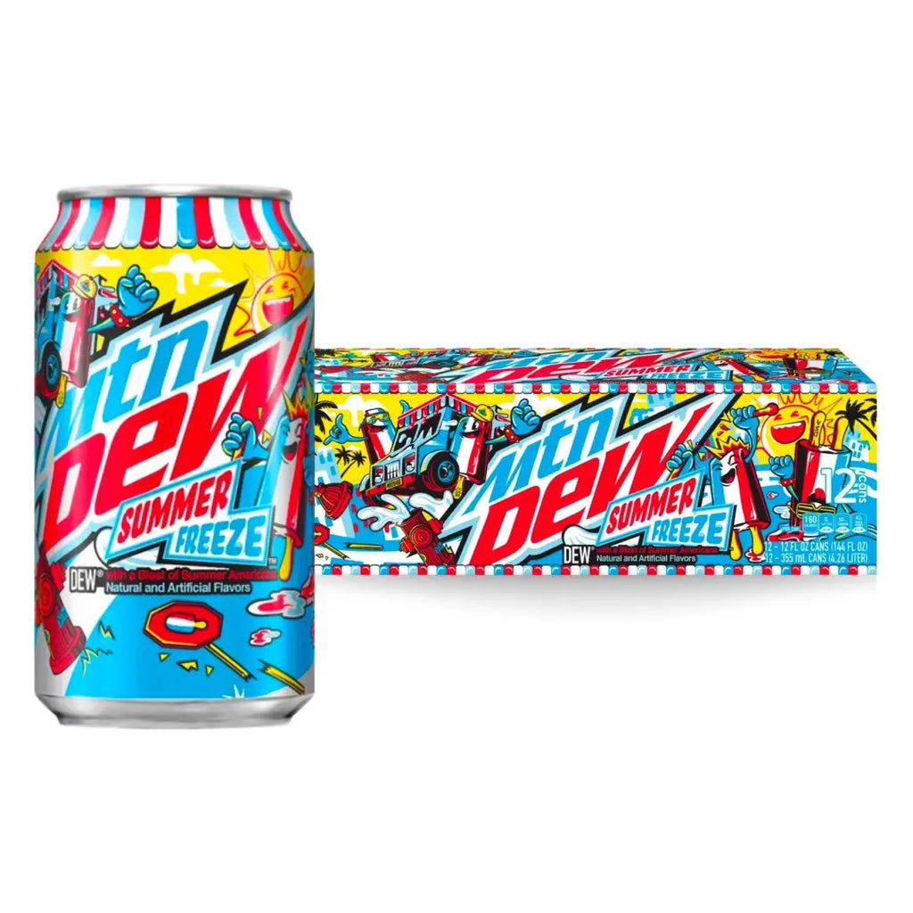 Mountain Dew Summer Freeze 12 fl oz cans 12 pack - Soda