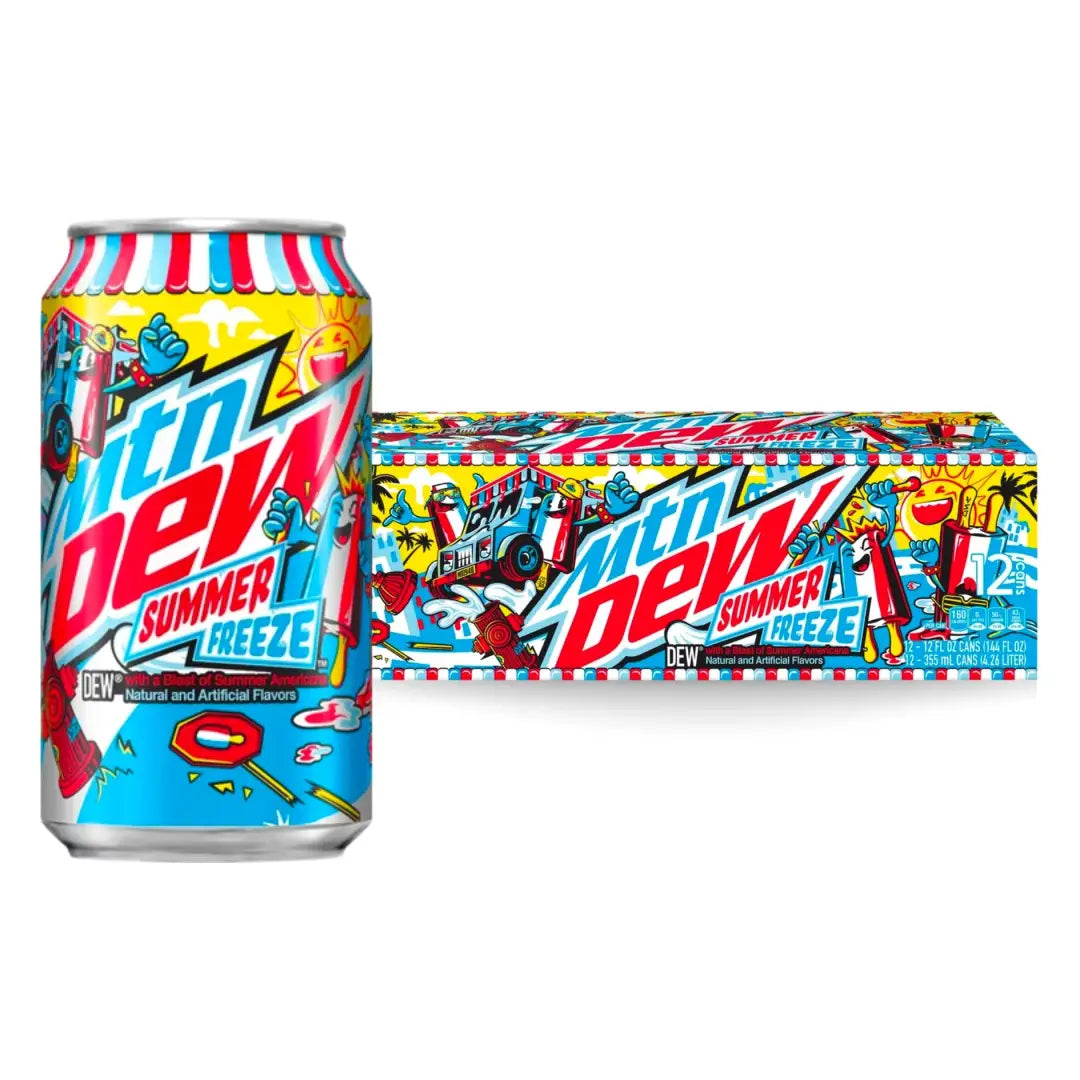 Mountain Dew Summer Freeze 12 fl oz cans 12 pack - Soda