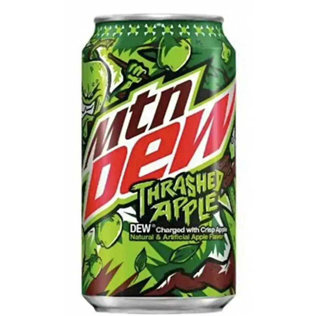 Mountain Dew Thrashed Apple Cans 12 oz Cans 12 Count - Soda