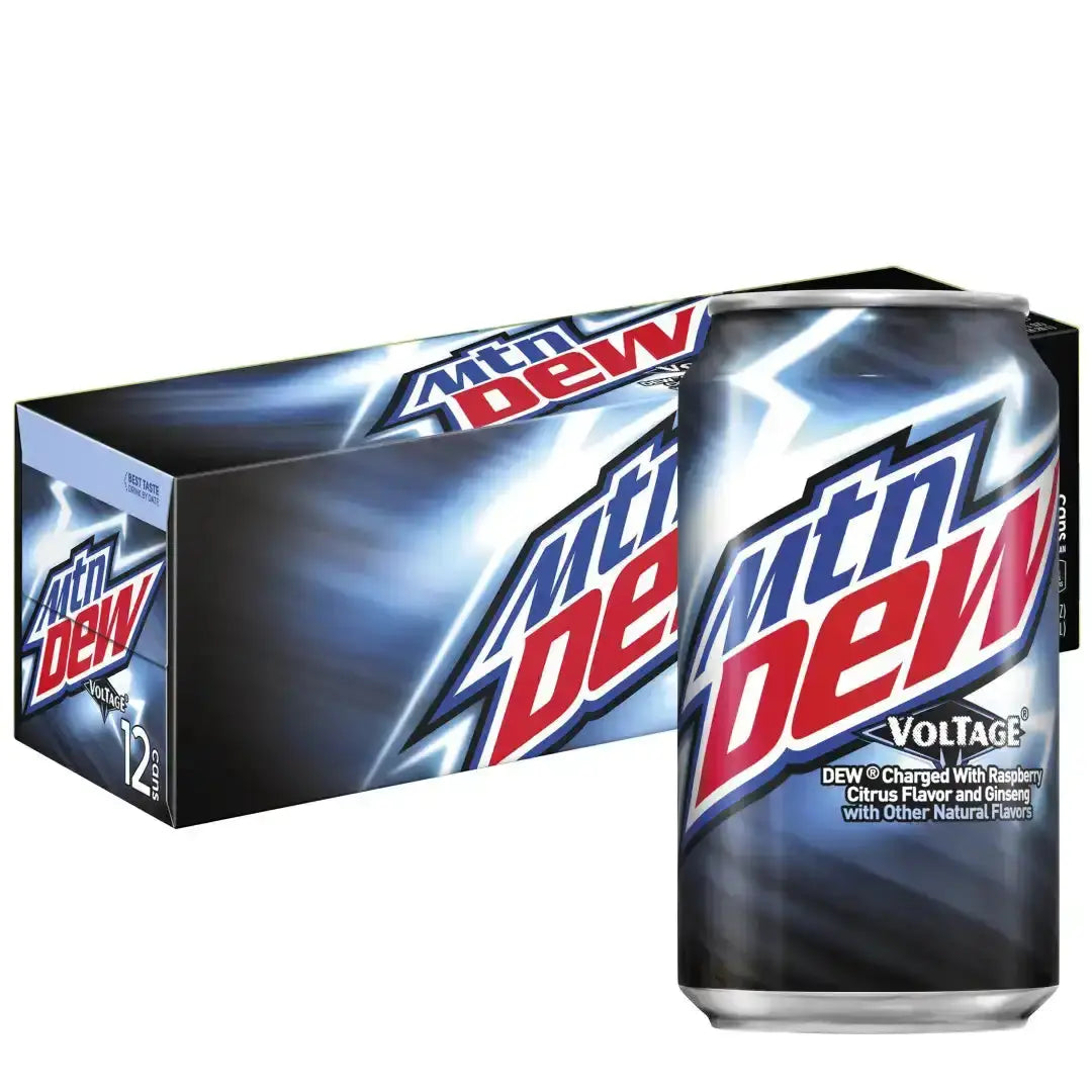 Mountain Dew Voltage 12 fl oz cans 12 pack - Soda