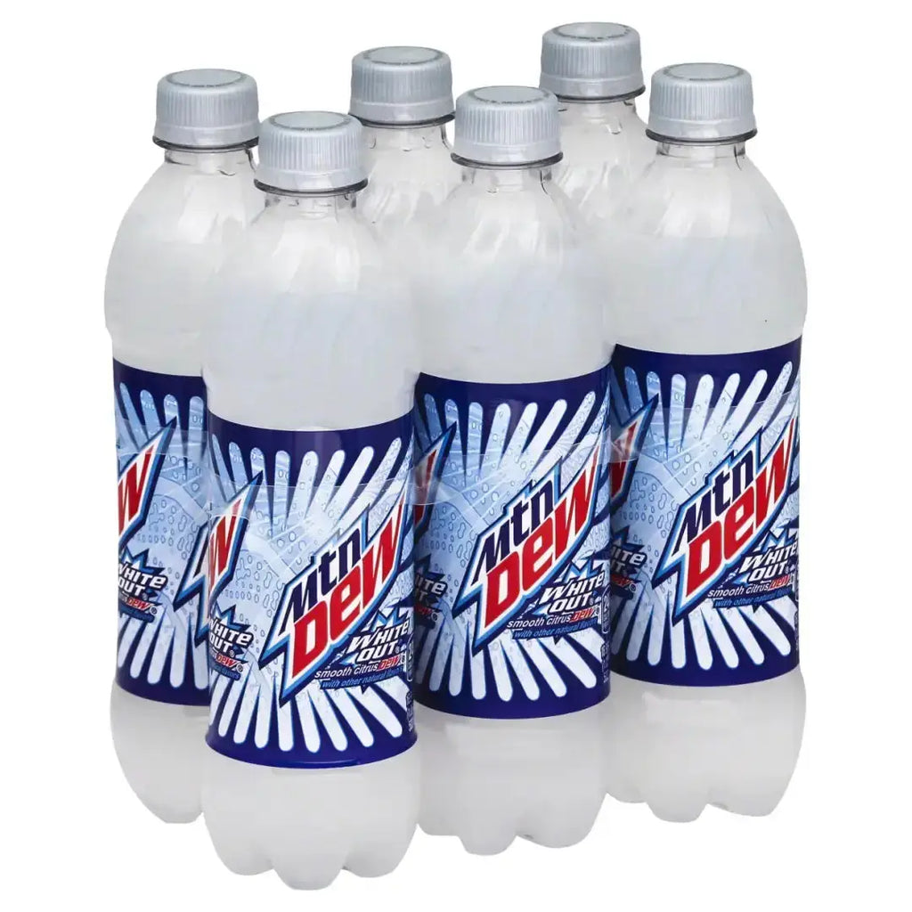 Mountain Dew White Out Soda 20oz 591ml Bottle 24 pack - soda