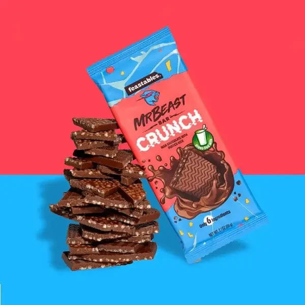 Mr. Beast MASTER CASE 180bars Crunch - 60g - candy