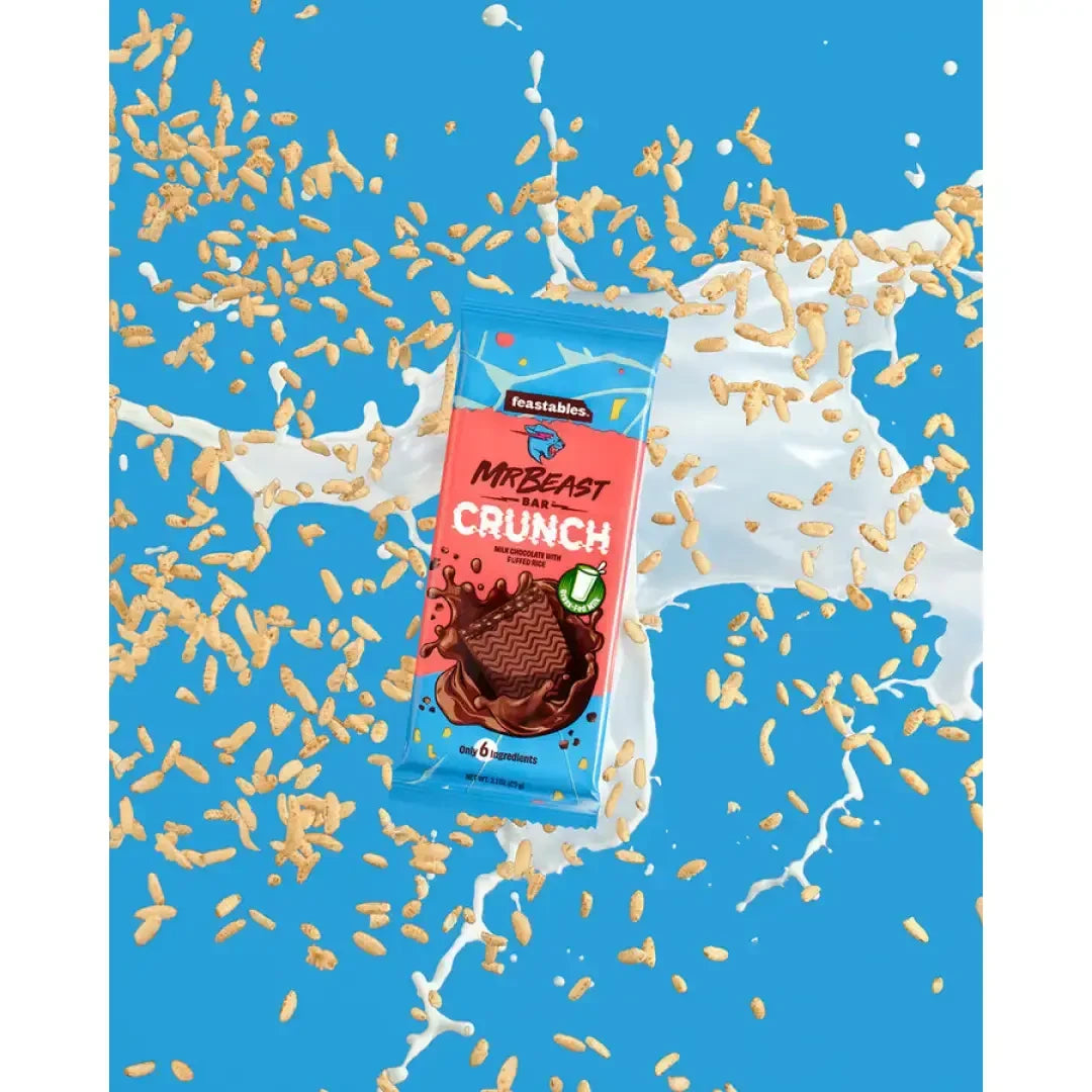 Mr. Beast Milk Chocolate Crunch - 60g 10 Pack - candy