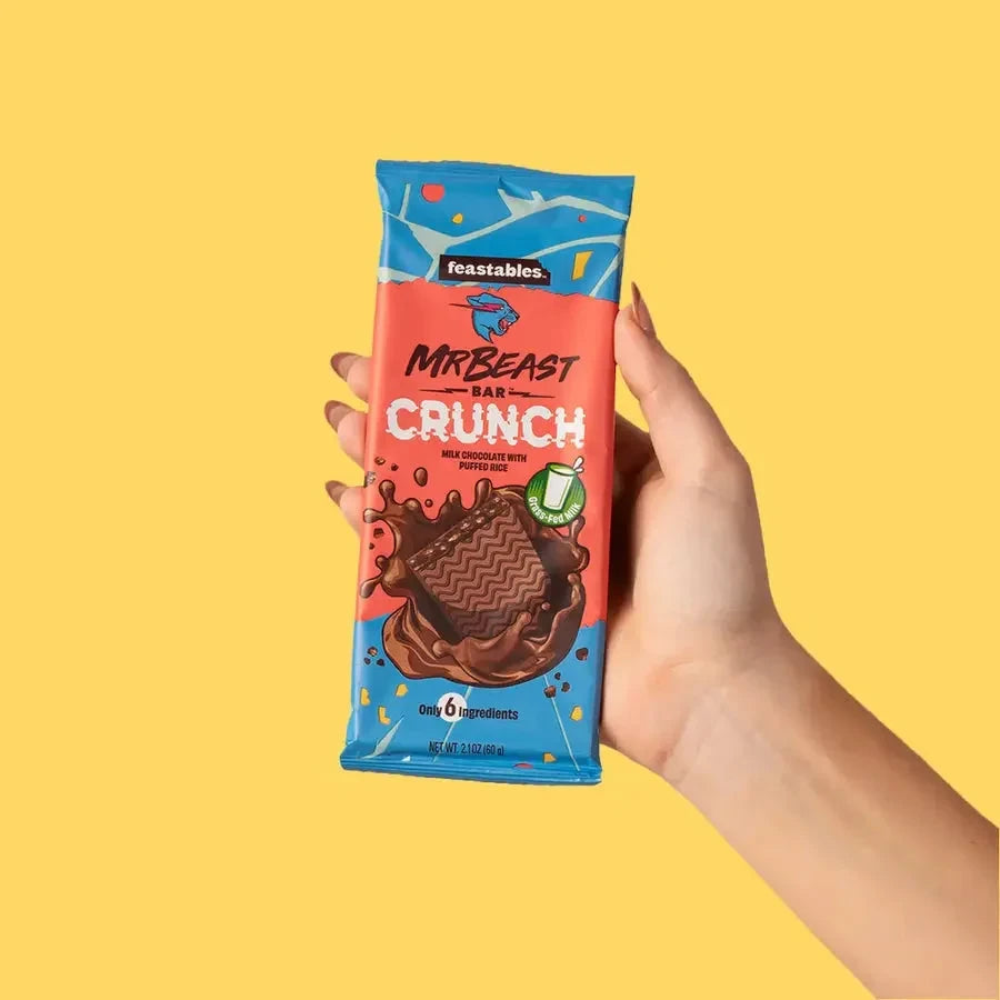 Mr. Beast Milk Chocolate Crunch - 60g 10 Pack - candy