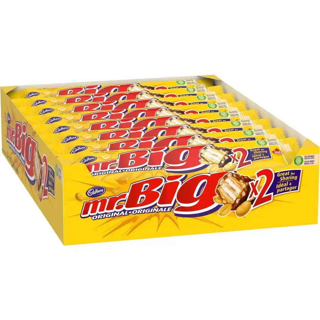 Cadbury Mr. Big King Size Chocolatey Candy Bars 90 g 24