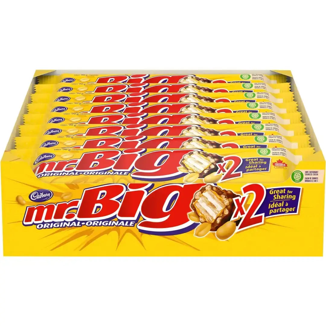 Cadbury Mr. Big King Size Chocolatey Candy Bars 90 g 24