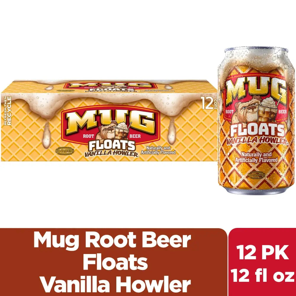 Mug Root Beer Floats Vanilla Howler Soda 12 Oz Cans 12 Pack