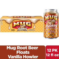 Mug Root Beer Floats Vanilla Howler Soda 12 Oz Cans 12 Pack