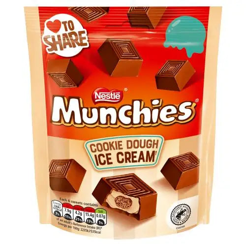Munchies Cookie Dough Ice Cream 97g each - candy bar