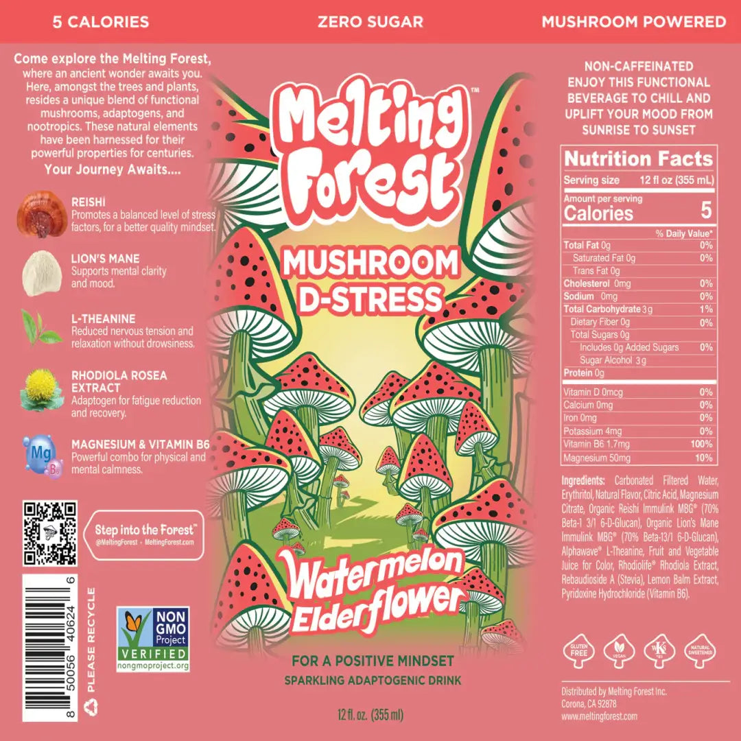 Melting Forest Mushroom D-Stress Drink Watermelon