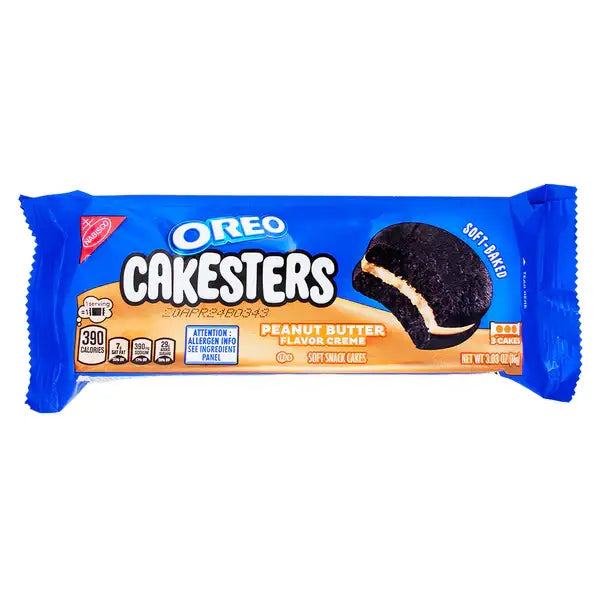 Nabisco Oreo Cakesters Peanut Butter 8x3.03oz - Snacks