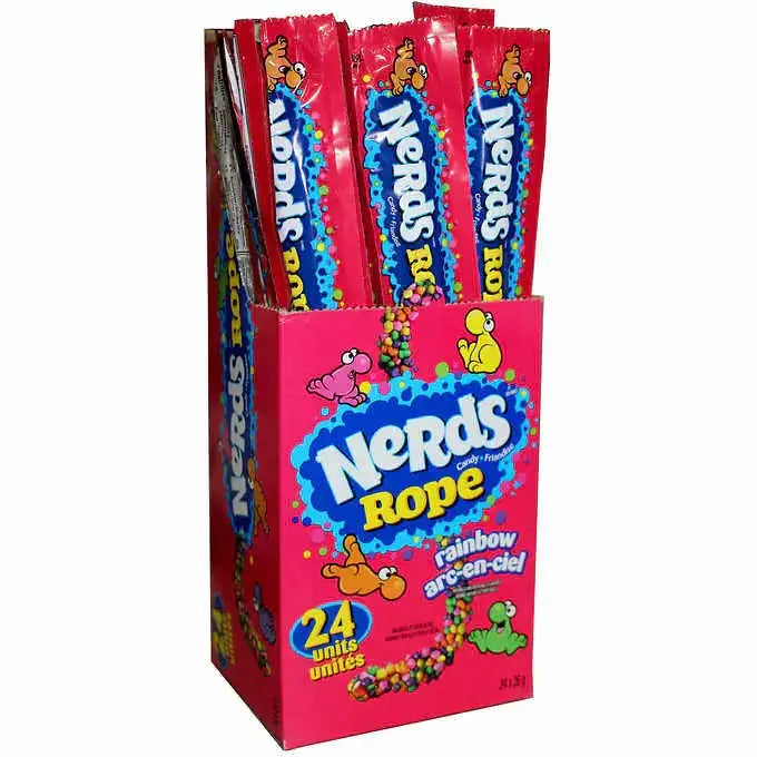Nerds Rainbow Rope Chewy Gummy Candy 26g Case of 24 Packs Main image