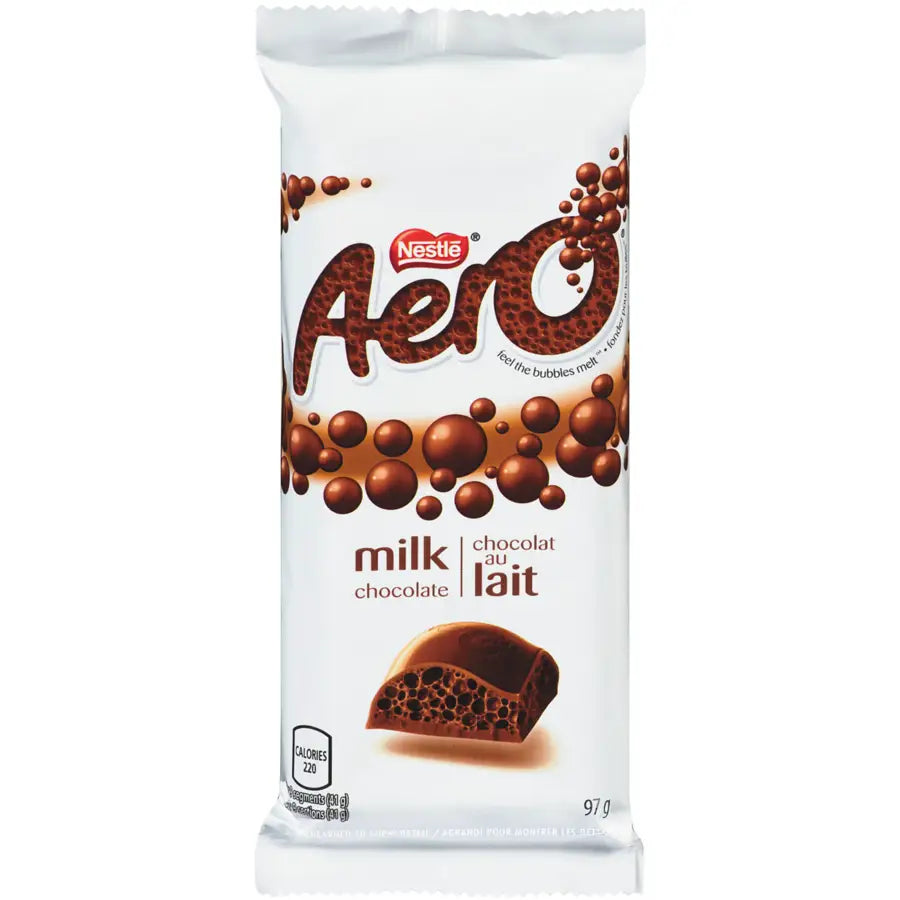 Nestlé Aero Milk Chocolate Bar Case of 15 - 15x97.0 g