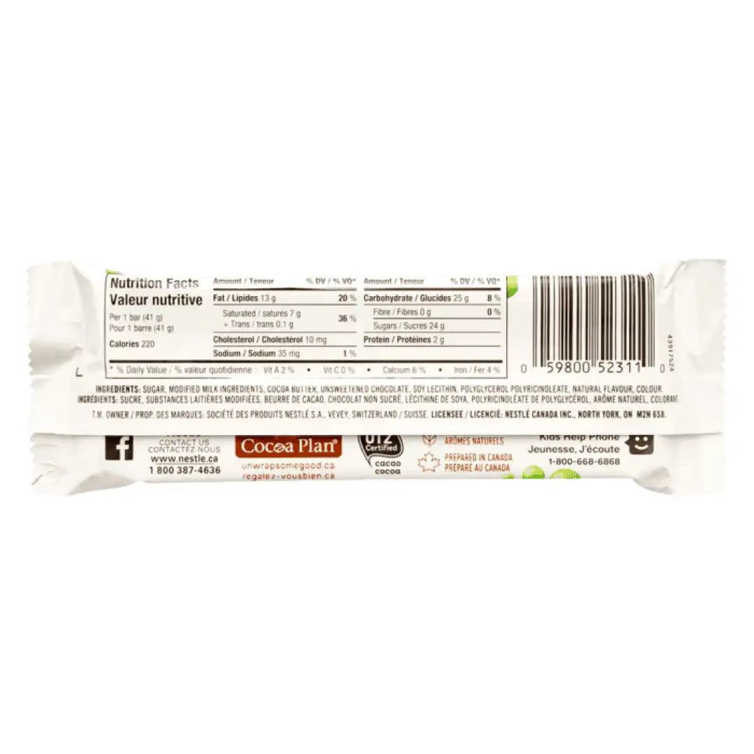 Nestle Aero Peppermint Chocolate Bar 41g x 24ct - candy bar