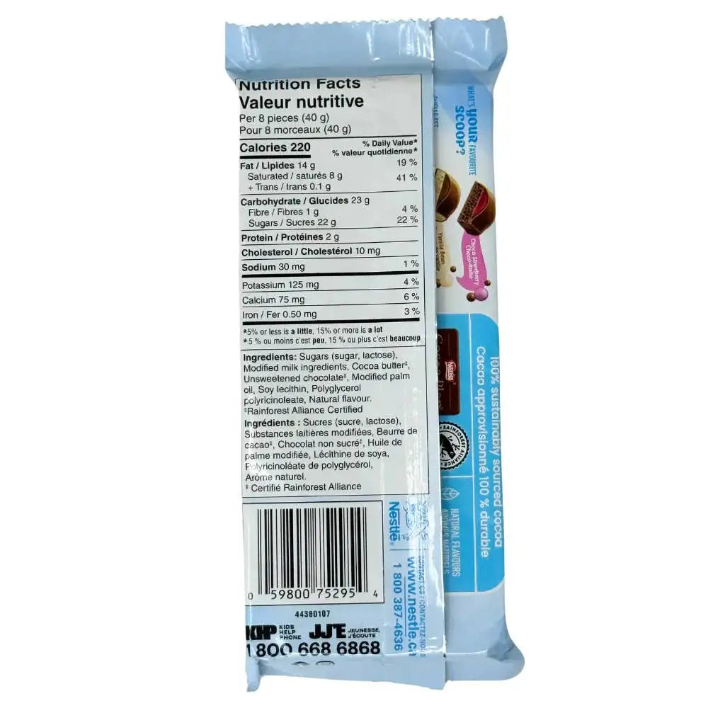 Nestle Aero Scoops Vanilla Bean Milk Chocolate Bar 105g Case of 15 Secondary image