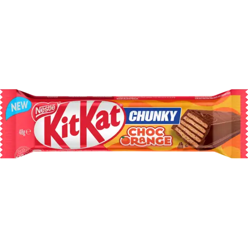 Nestle Australia Kit Kat Chunky Choc Orange 48g, case 36ct