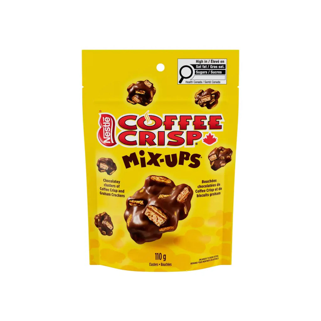 Nestle Coffee Crisp Mix Ups Clusters 110g Case 12 Count