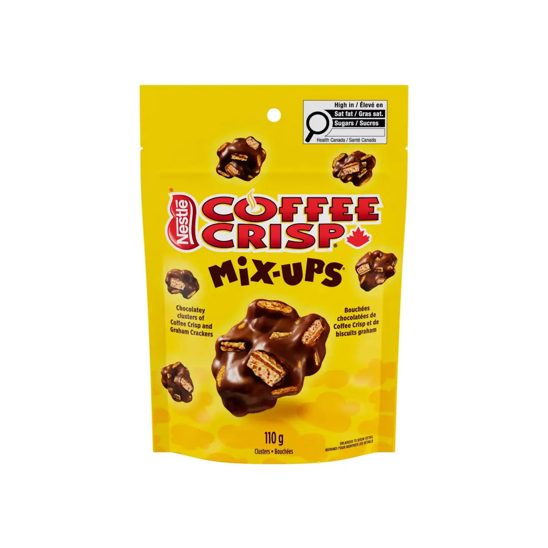 Nestle Coffee Crisp Mix Ups Clusters 110g Case 12 Count