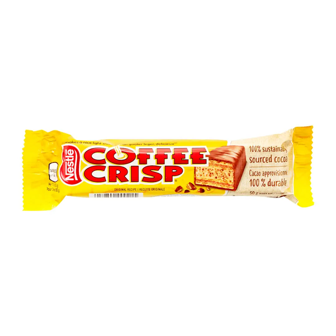 Nestle Coffee Crisp Original Recipe Bar - 50g/1.75oz Case