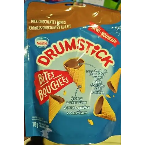 NESTLÉ Drumstick Bites Milk Chocolatey Wafer Cone Bites 76 g