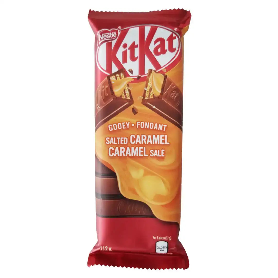 Nestle KitKat Gooey Salted Caramel Wafer Bar 112g- case