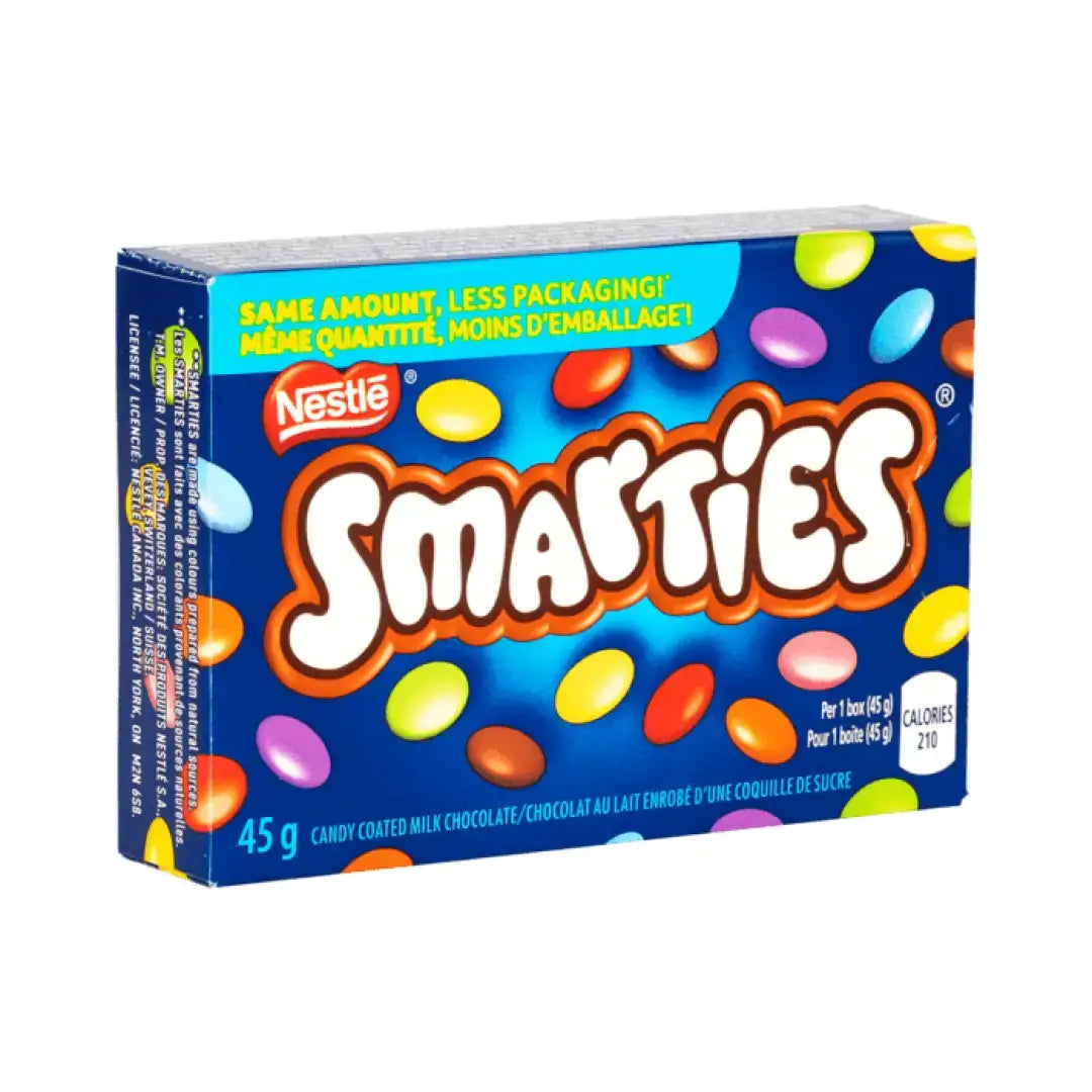 Nestle Smarties Candy Coated Milk Chocolate 45g case 24ct