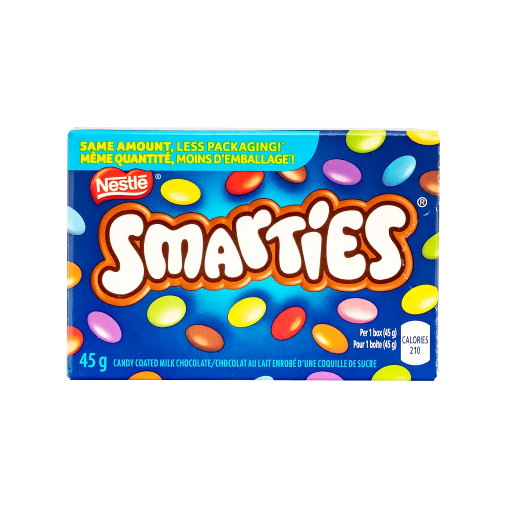 Nestle Smarties Candy Coated Milk Chocolate 45g case 24ct